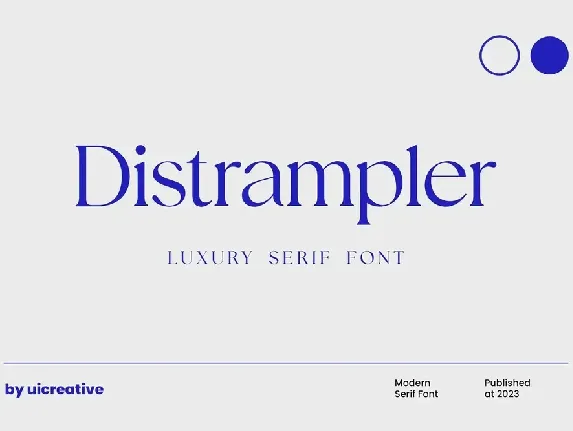 Distrampler font