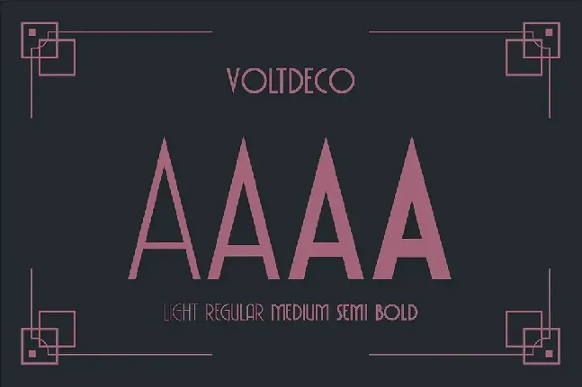 VOLTDECO font