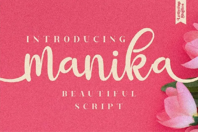 Manika Calligraphy font