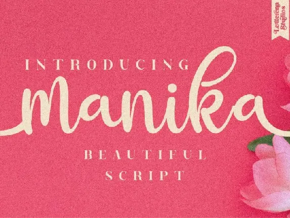 Manika Calligraphy font