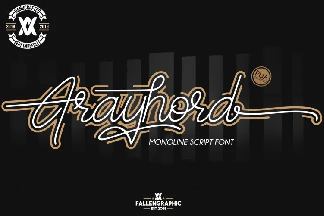 Frayhord Signature font