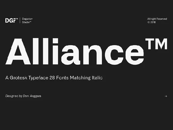 Alliance Family font