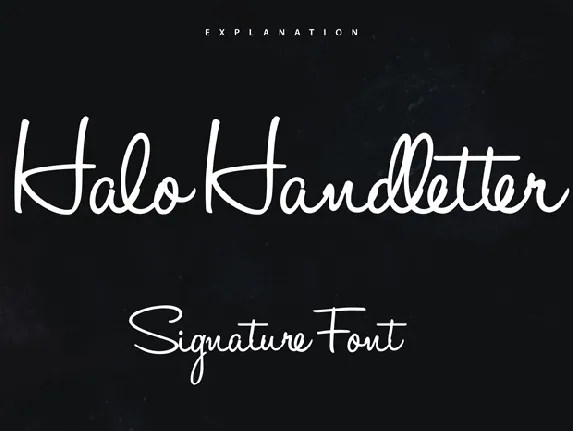 Halo Handletter font