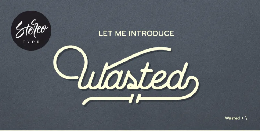 Wasted font