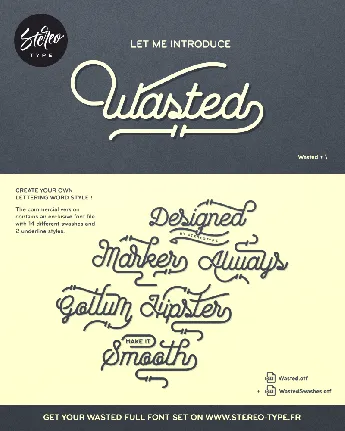 Wasted font