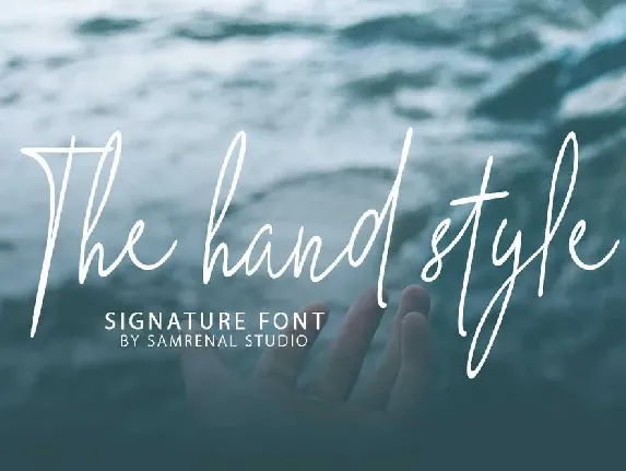 The Hand Style Script Free Download font