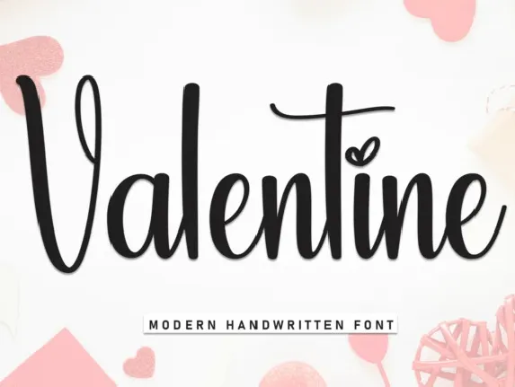 Valentine Script Typeface font