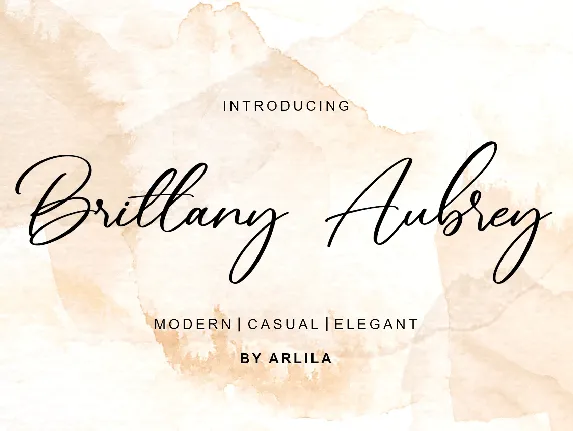 Brittany Aubrey font