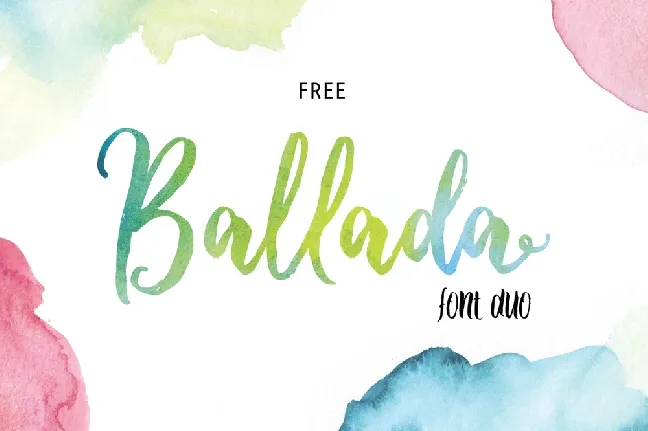 Ballada Brush Free font