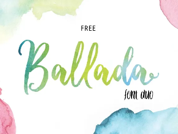 Ballada Brush Free font