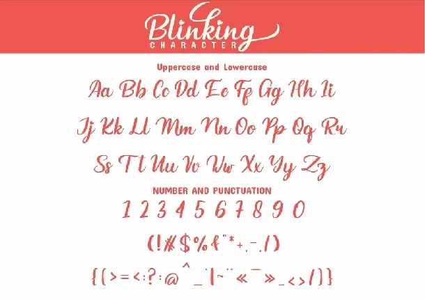 Blinking font