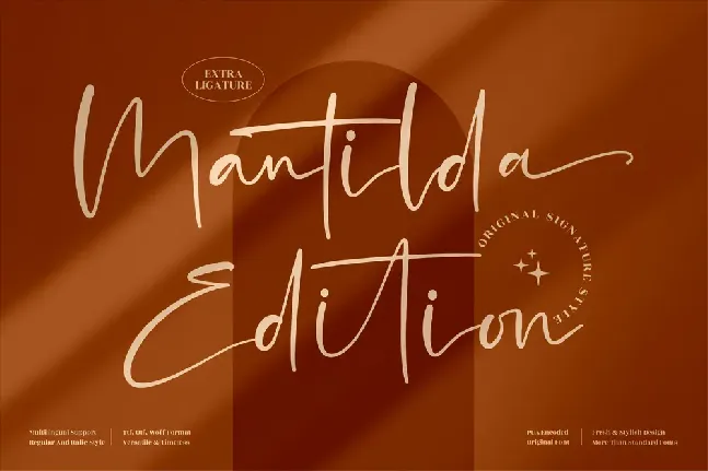 Mantilda Edition font