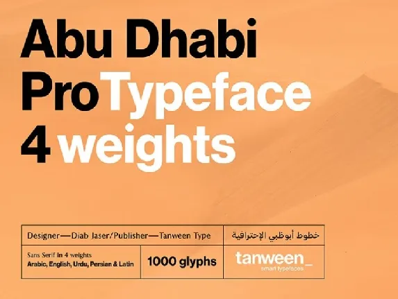 Abu Dhabi font