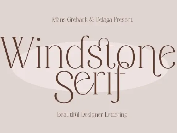 Windstone Serif font