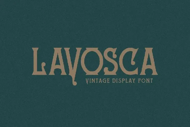 LAVOSCA font