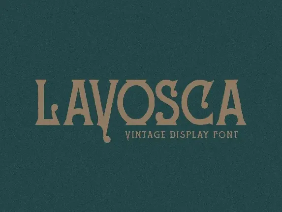 LAVOSCA font