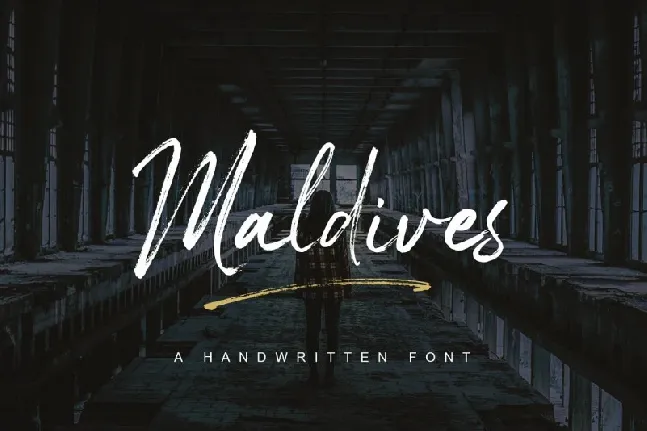 Maldives Brush font