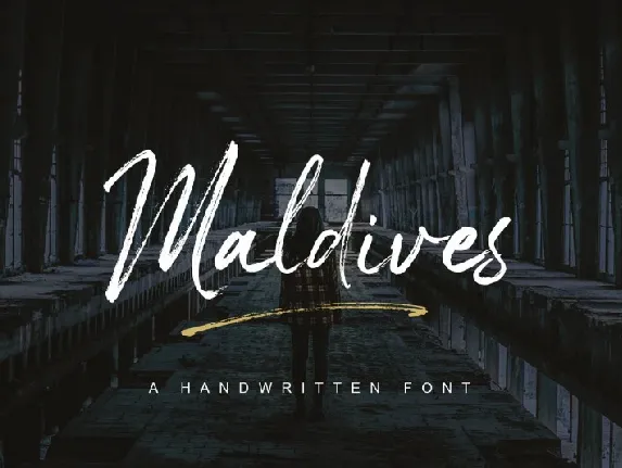 Maldives Brush font