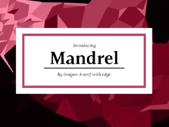 Mandrel Family font