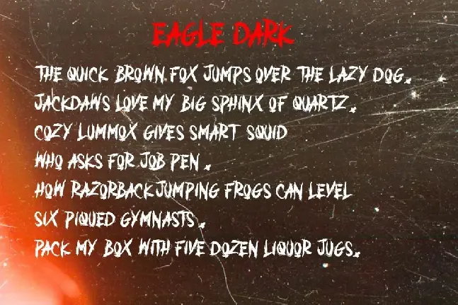 EAGLE DARK font