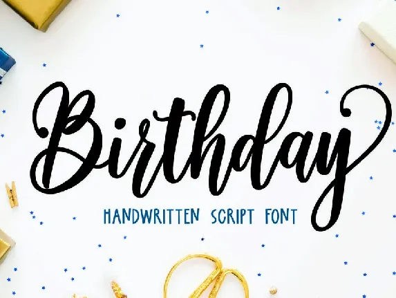 Birthday font