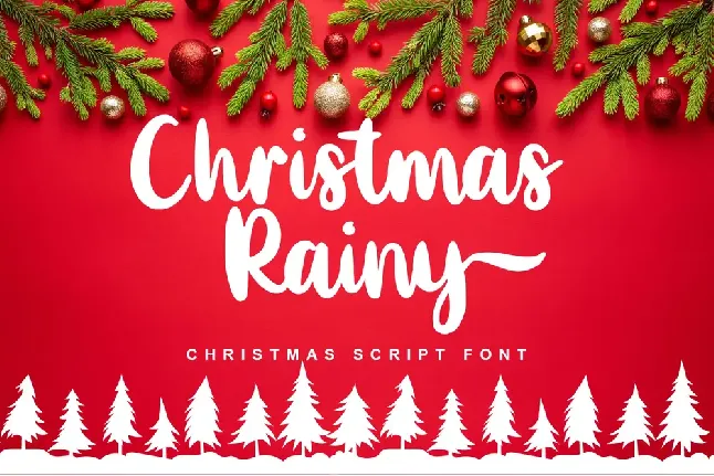 Christmas Rainy font