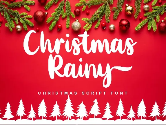 Christmas Rainy font