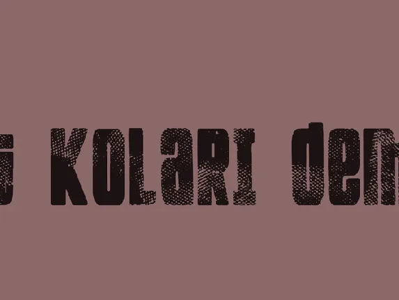 FT Kolari demo font