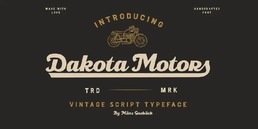 Dakota Motors font