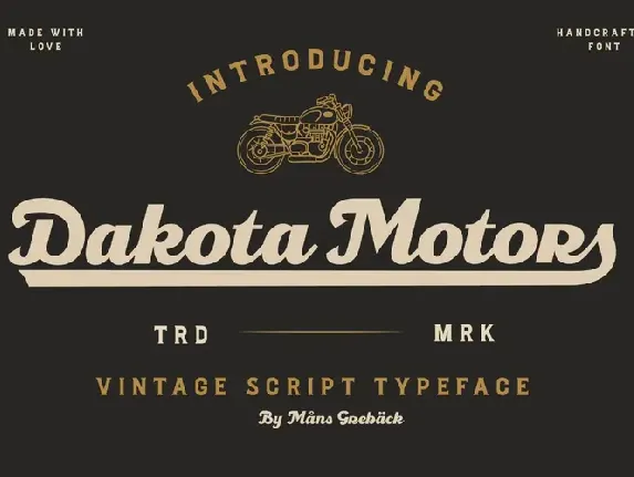 Dakota Motors font