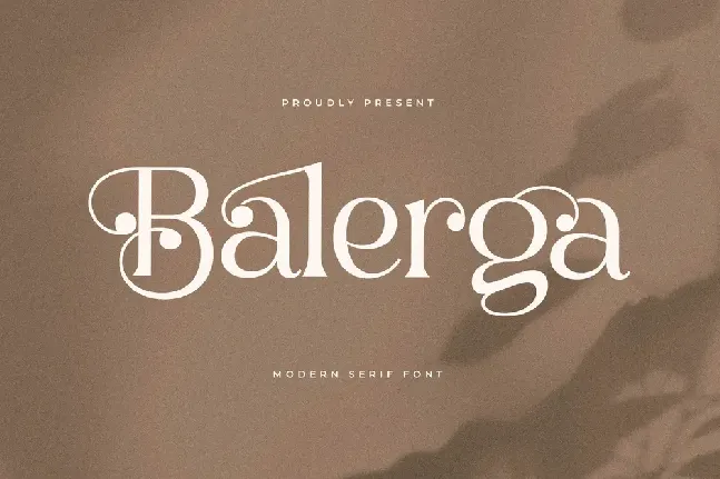 Balerga font