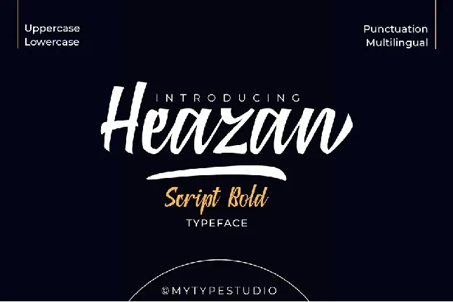 Heazan font