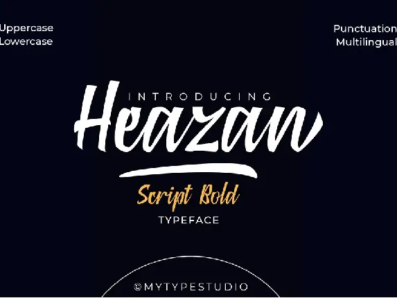 Heazan font