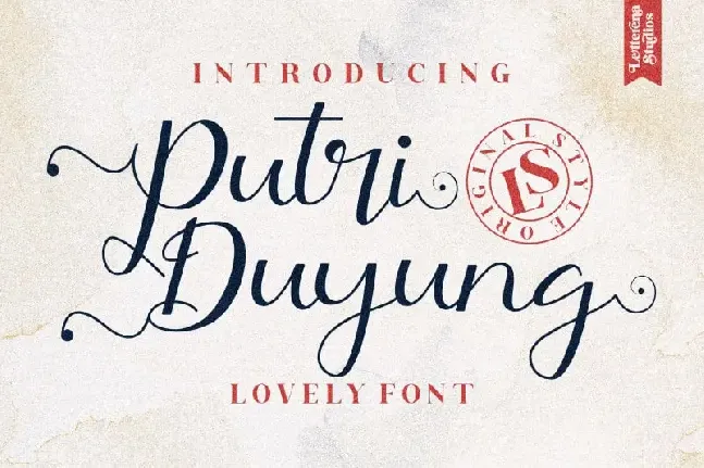 Putri Duyung Calligraphy font