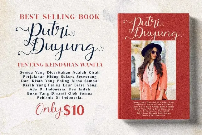 Putri Duyung Calligraphy font