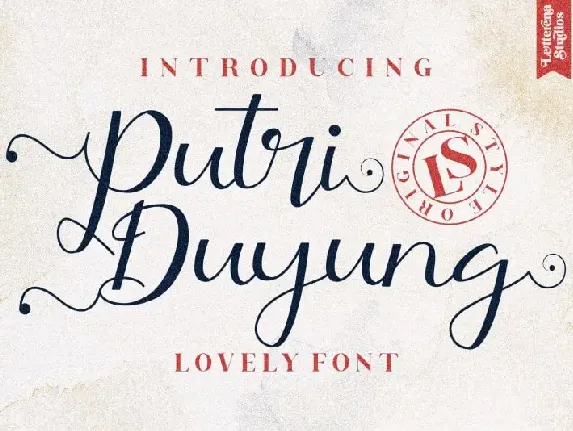 Putri Duyung Calligraphy font