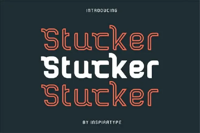 Stucker Display font