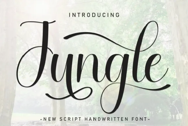 Jungle Script font