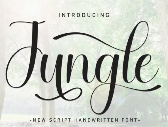 Jungle Script font