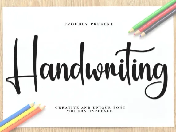 Handwriting Script font