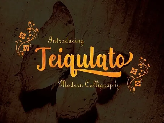 Teiqulato Calligraphy font