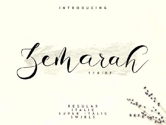 Zemarah Script Free font