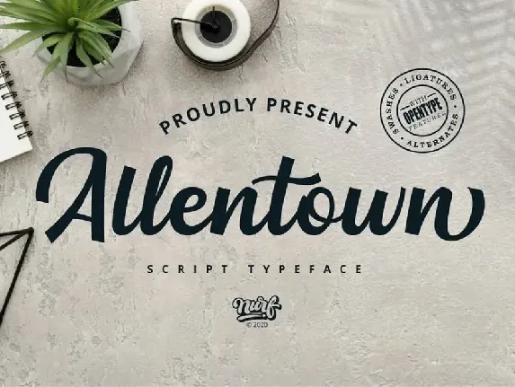 Allentown font