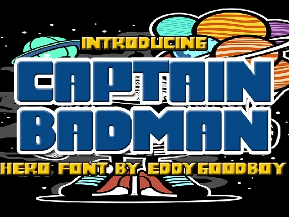 Captain Badman font