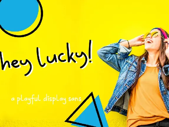 Hey Lucky font