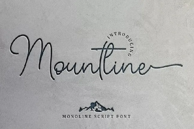 Mountline font