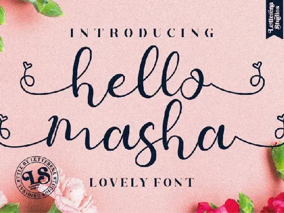 Hello Masha Calligraphy font