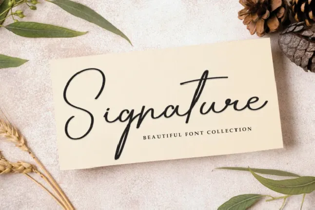 Audrey Signature font