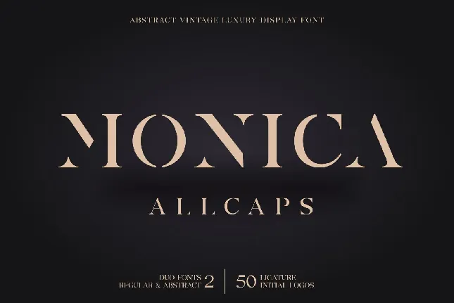 Monica Allcaps font