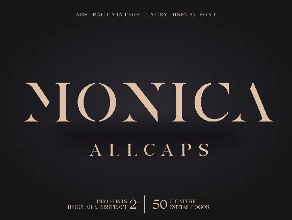 Monica Allcaps font